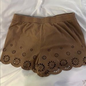 Flower cut-out shorts